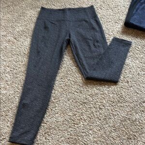 Gray High-Waisted Leggings